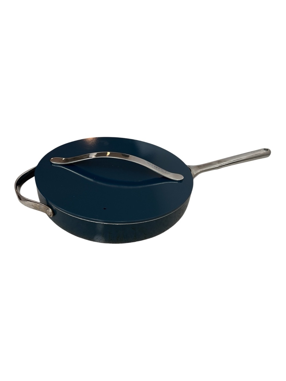 Caraway Nonstick Ceramic Sauté Pan with Lid (4.5 qt, 11.8") - Navy